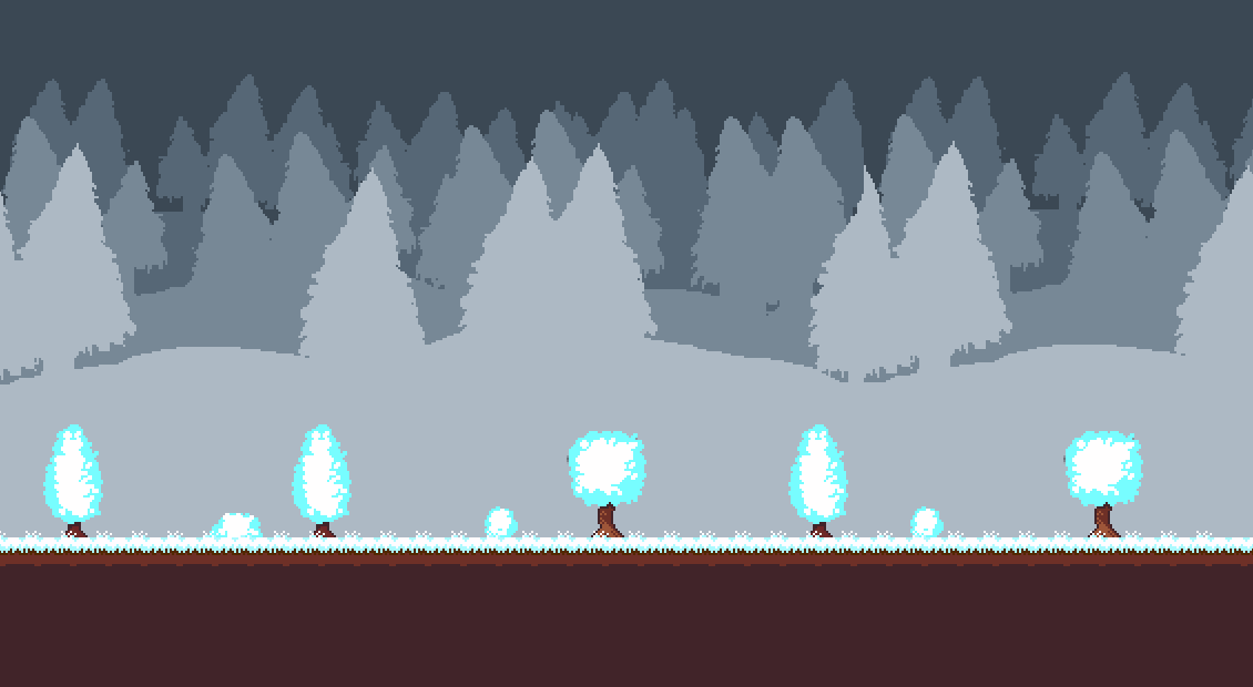 Winter pixel art
