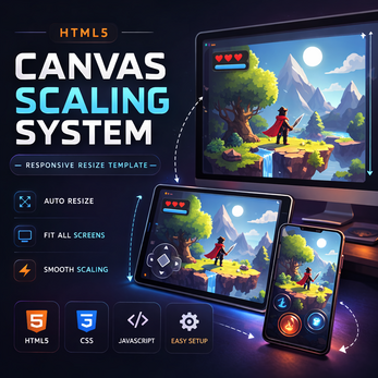 HTML5 Canvas Resize System – Responsive Game Scaling Template by ...