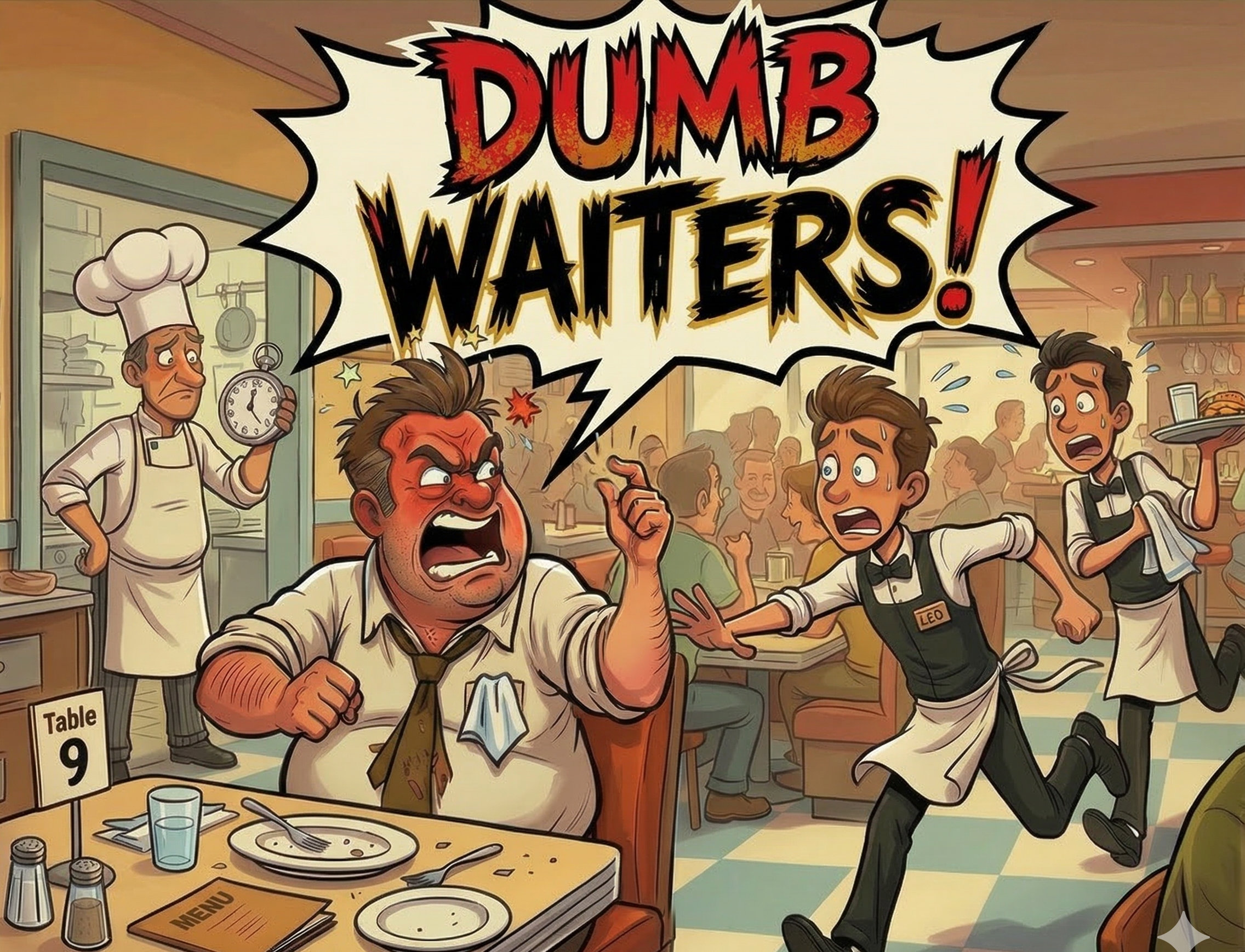 Dumb Waiters! Cover Art
