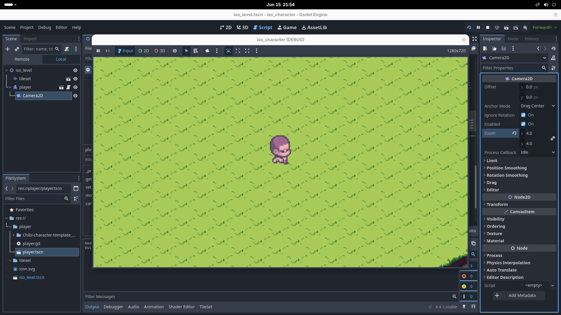 Isometric character movement in Godot 4 by Kanti1984