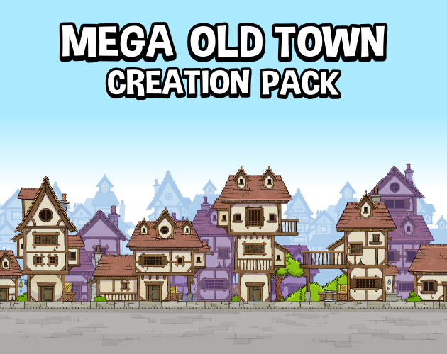 Mega old town pack by Robert Brooks - gamedeveloperstudio.com