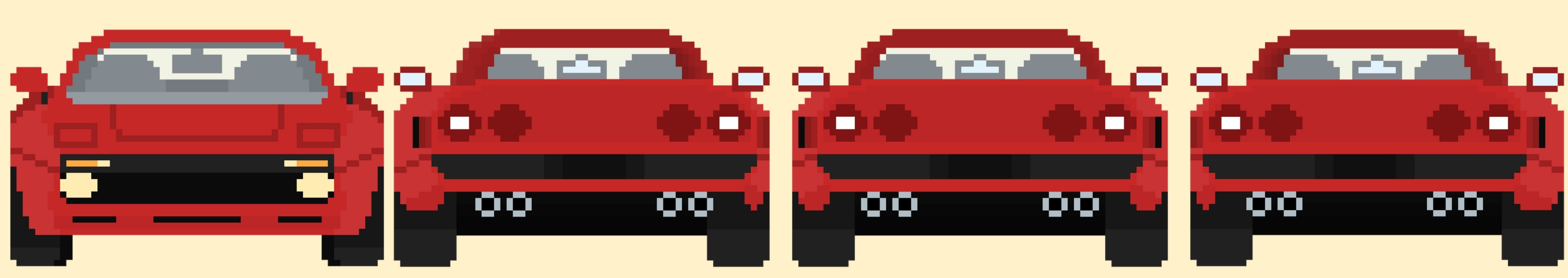 Cars Sprites Pack #16 (+ 3 Cars Animated) by Pay 'n' Sprite