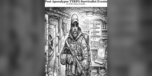Cover image for Post Apocalypse TTRPG Survivalist Events