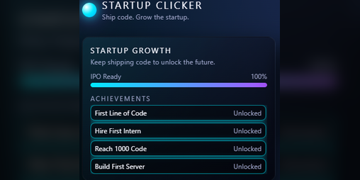Cover image for Startup Clicker