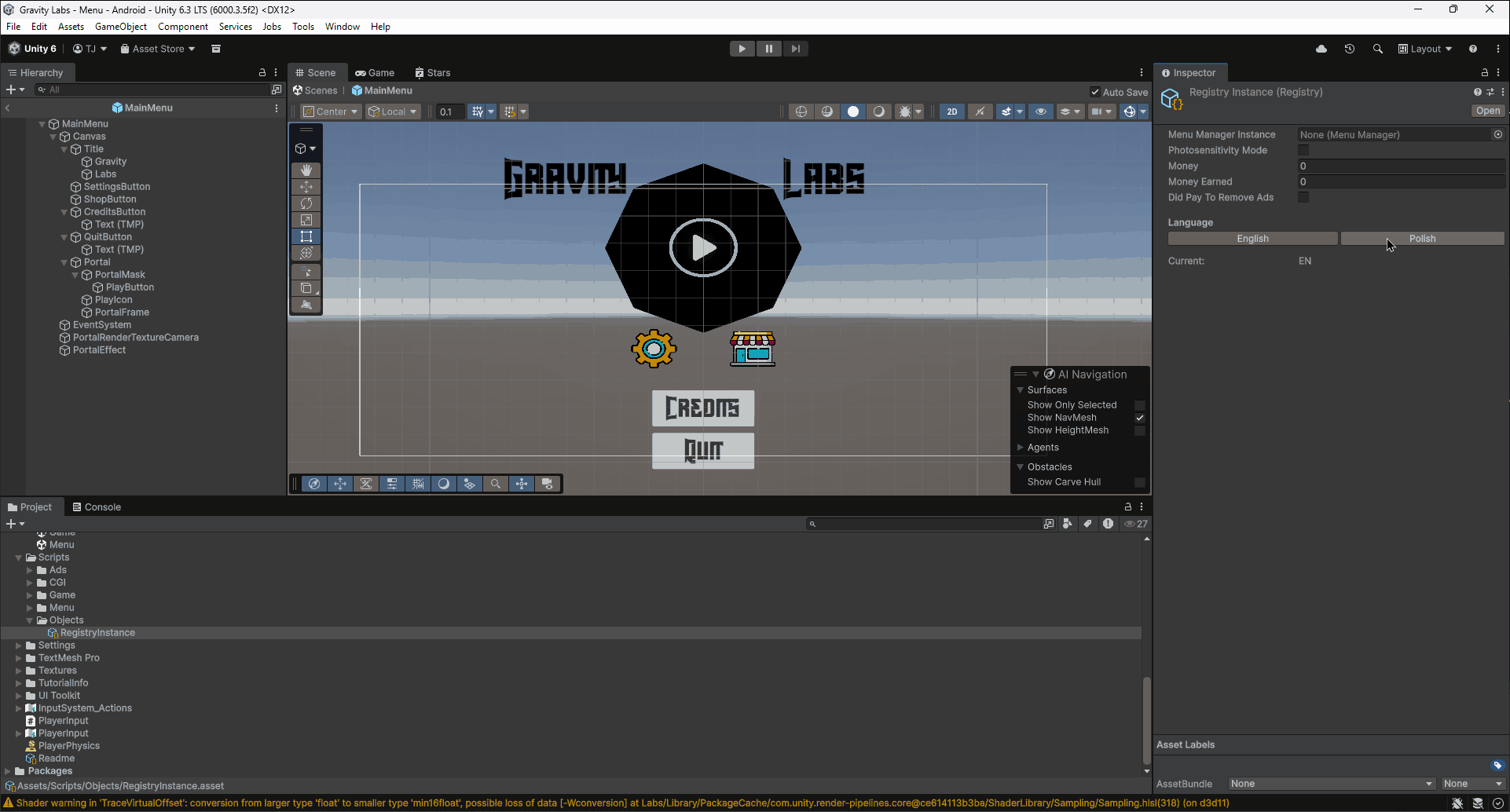 Devlog 4: Designer Friendly Game Development - Gravity Labs by Thomas ...