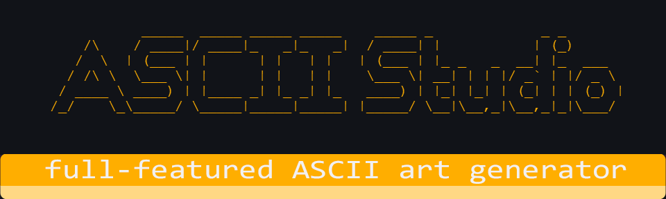 ASCII Studio — Complete ASCII Art Generator