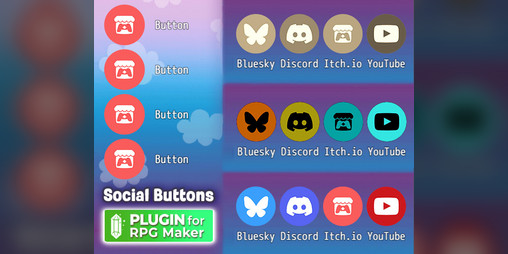 Cover image for RPG Maker Title Screen Social Buttons Plugin