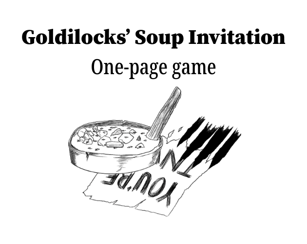 Cover image for Goldilocks' Soup Invitation