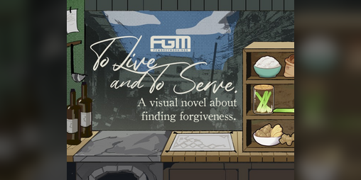 Cover image for To Live and To Serve: A Visual Novel About Finding Forgiveness.