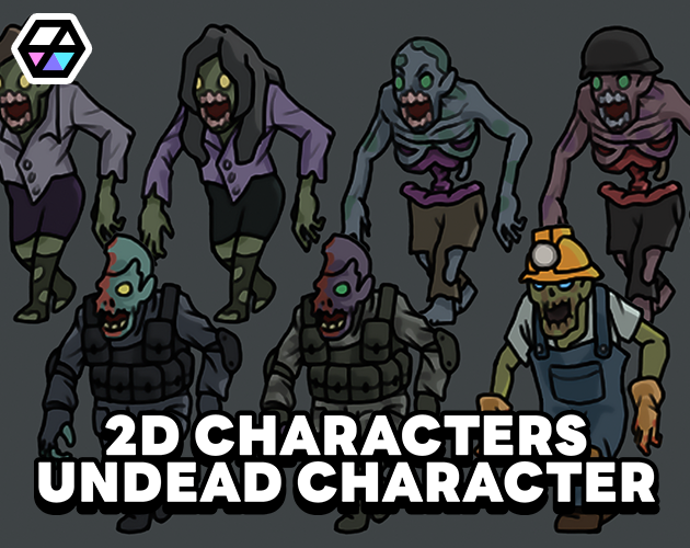 2D Characters - Undead Characters by LAYERLAB