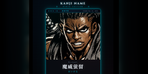 Cover image for KANJI NAME:Ninja Edition