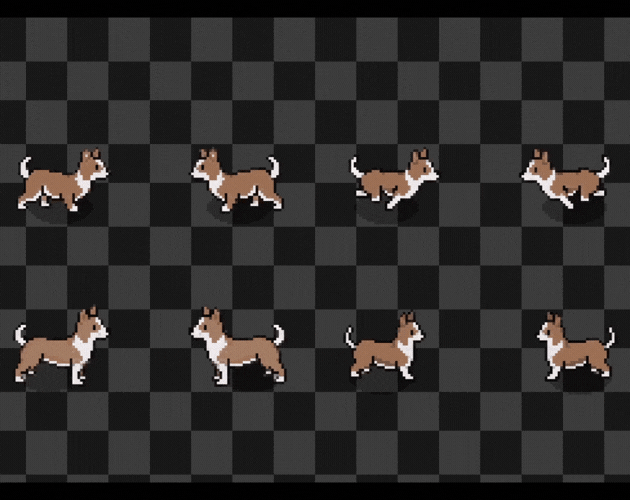 Pixel Dog Animation Pixel Farm Dog – Pixel Art Animal Sprite by MutterPixel Studio
