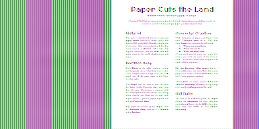 Cover image for Paper Cuts the Land