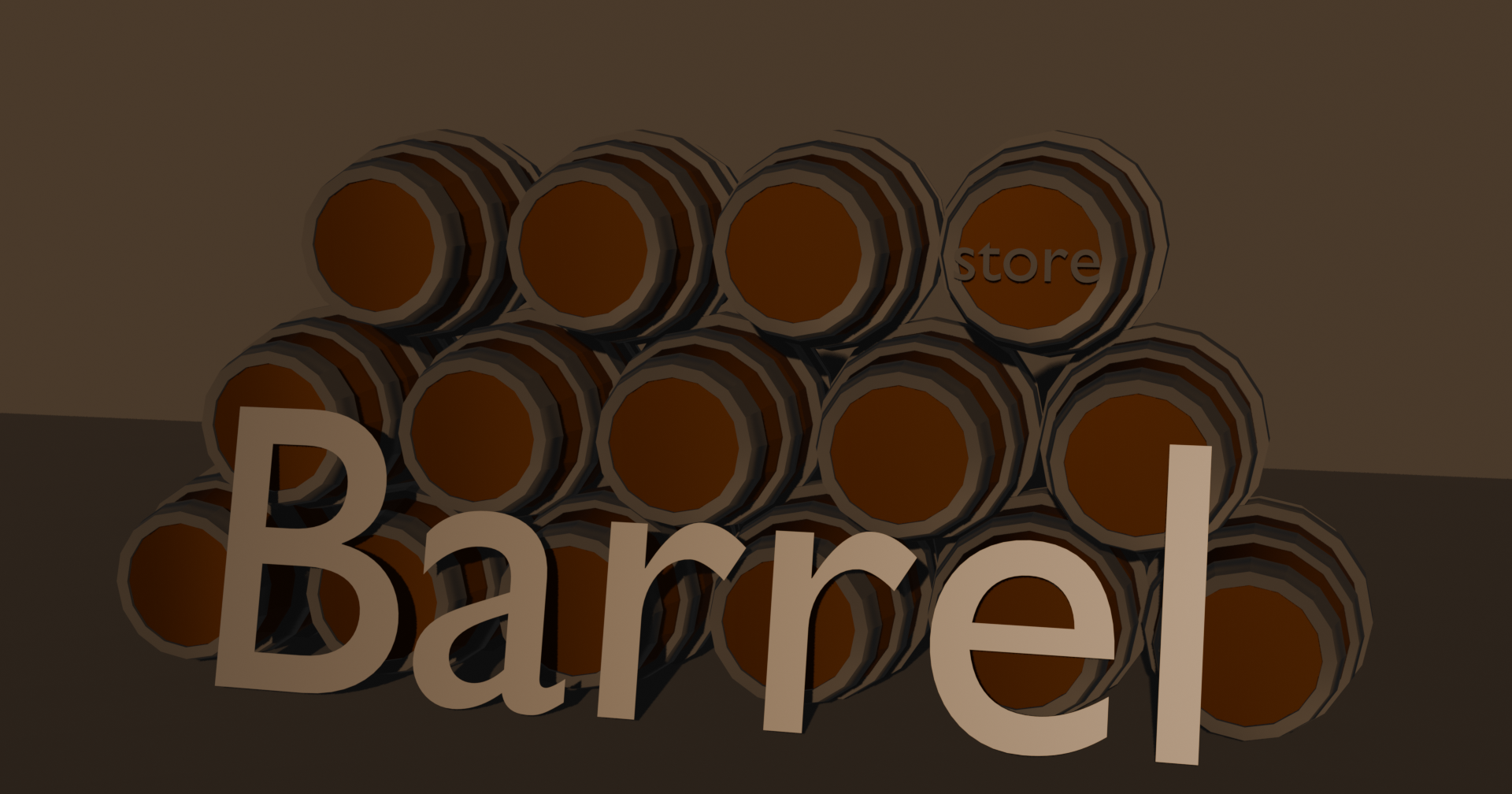 Barrel 3D asset