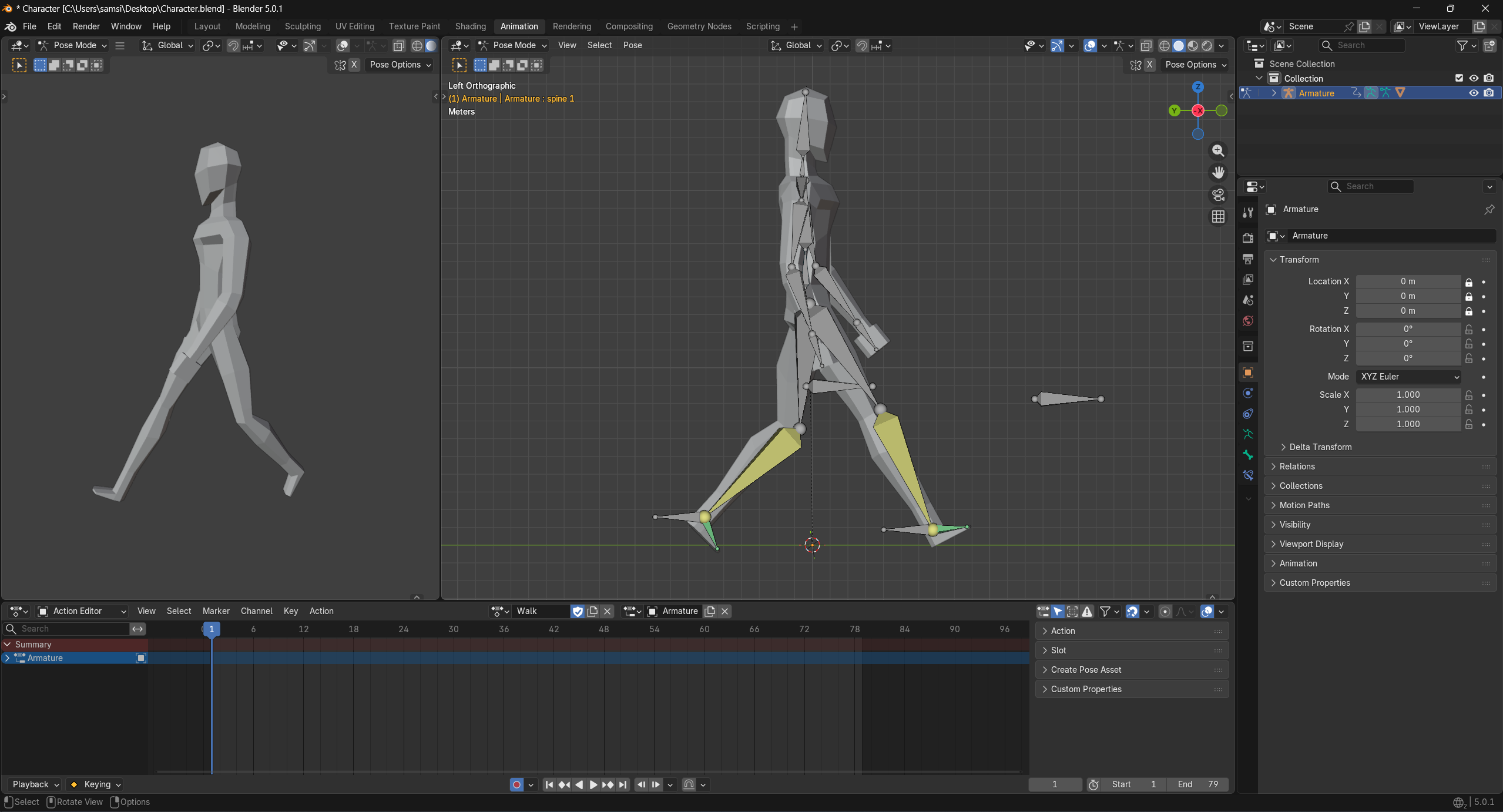 Week 2 - Bones, Rigging, and Animation - UTAS KIT207 Portfolio by ...
