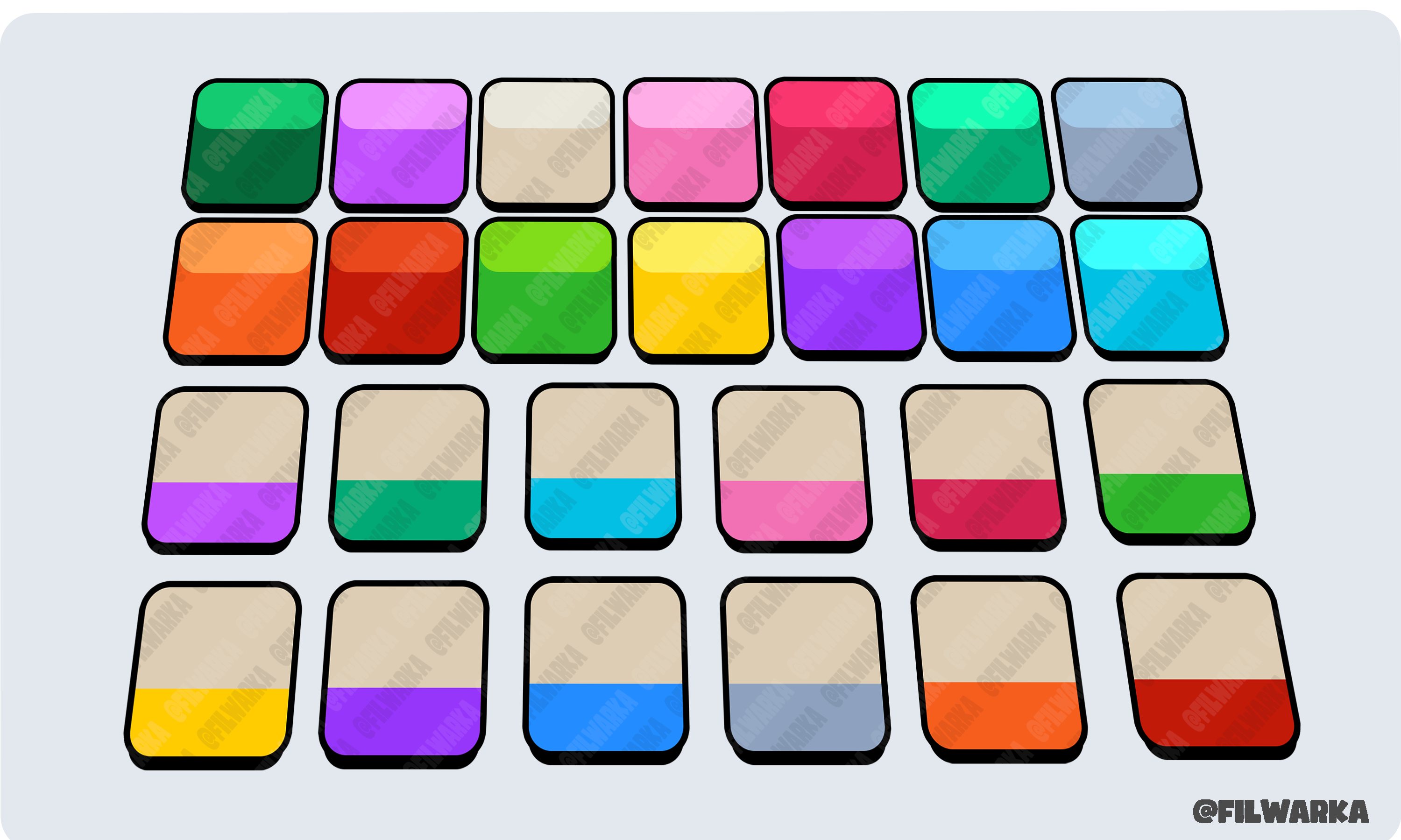 2D UI Asset Roblox Pack(PANELS) by Filwarka