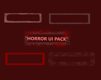 Horror Game UI Button Pack - Hand Painted Style by lostedmind