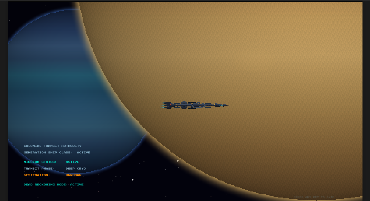 Dead Reckoning: A Generation Ship Simulation