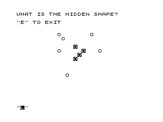 Hidden Shape (Sinclair ZX81) by Alex Boutin