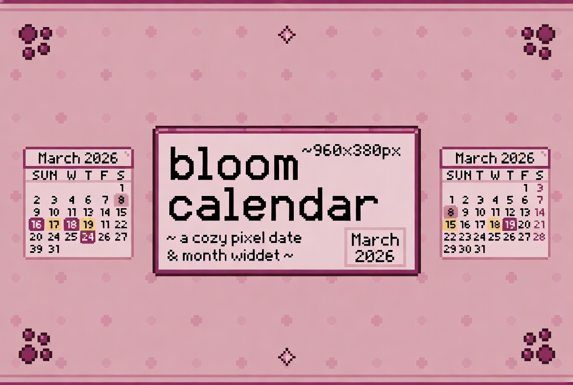 Bloom Calendar