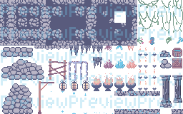 Pastel 16px Style Platformer – Cave Tileset by Karrasu