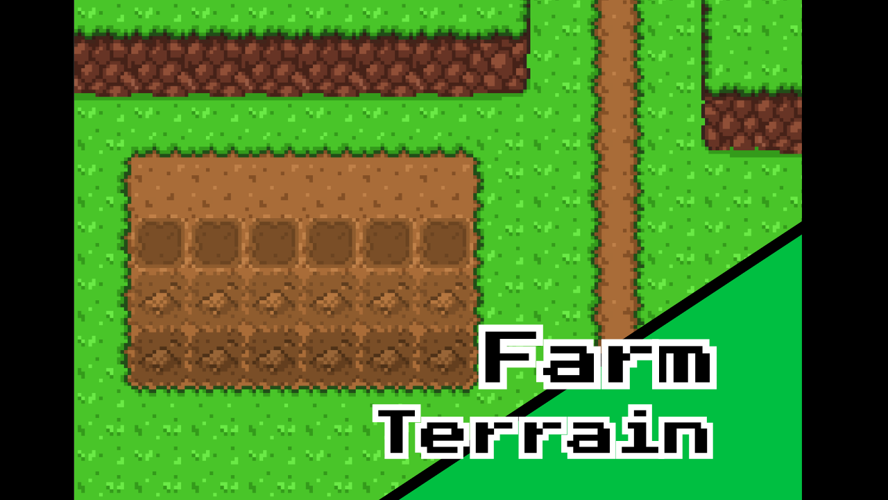 Farm Terrain Pack – 16x16 Top‑Down Pixel Art by Maru