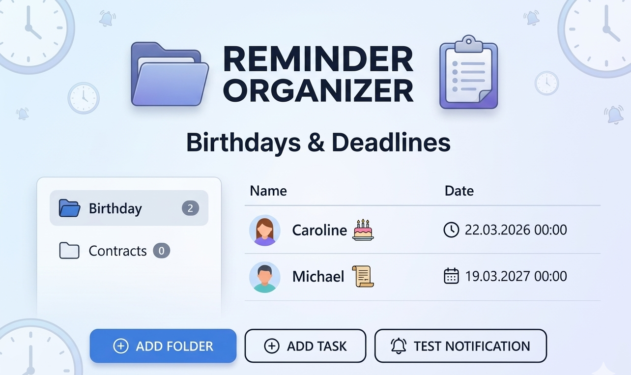 Reminder Organizer by SN09