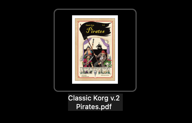 Cover image for Classic Korg v.2 Pirates PDF
