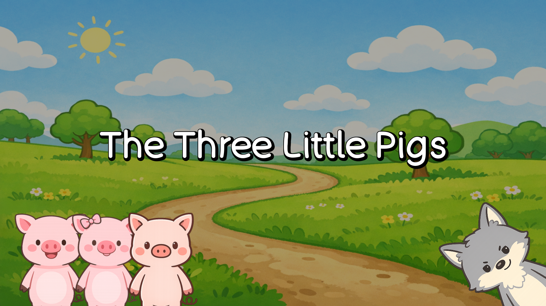 Cover image for The Three Little Pigs (簡単な英語の絵本)