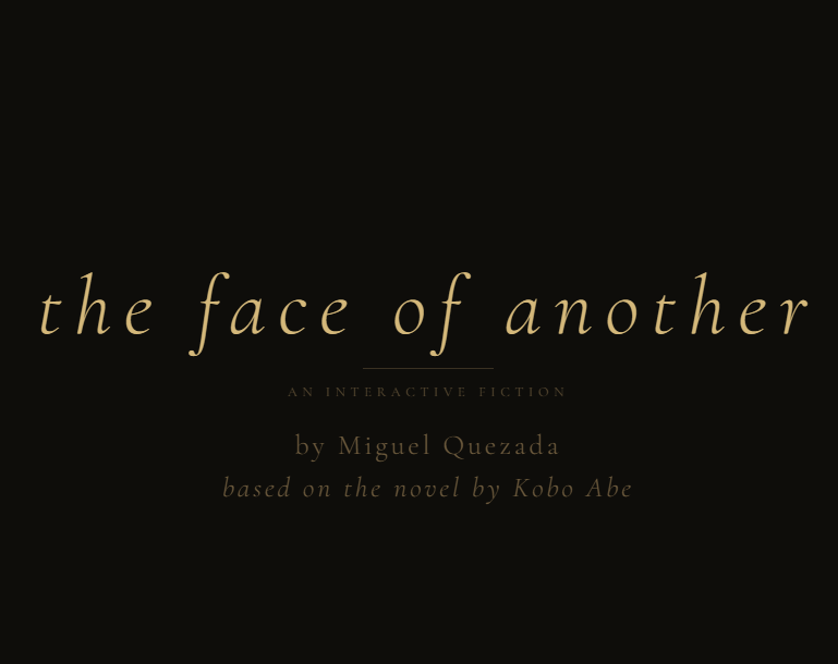 Cover image for the face of another