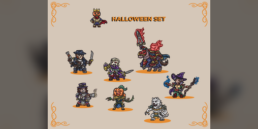 Cover image for Halloween Paper Miniatures Set