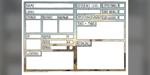 Cover image for Into the Odd Character Sheets