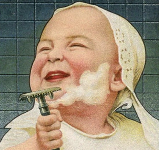 Cover image for The Shaving Baby - a Troika! Background