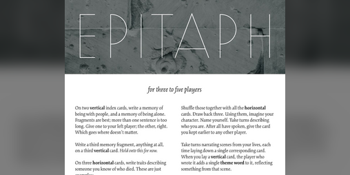 Cover image for Epitaph