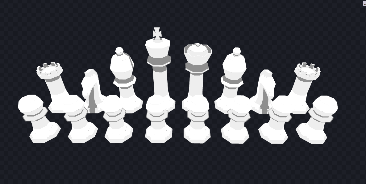 Low-Poly Chess Pieces