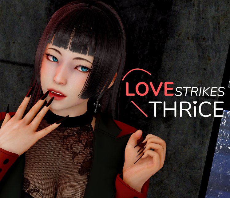 Cover art for Love Strikes Thrice, an adult visual novel by renofrome