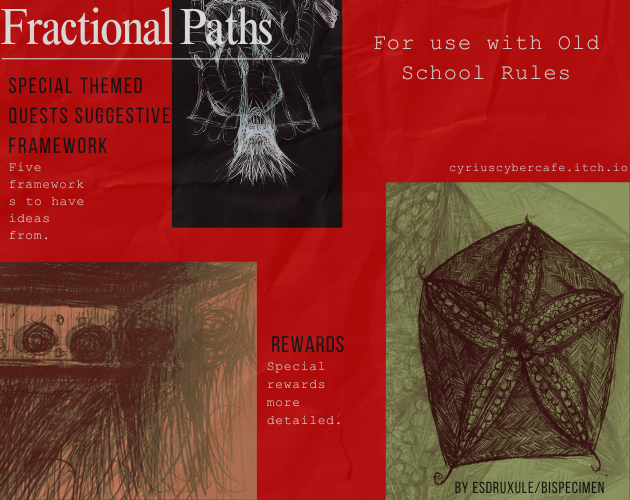 Cover image for Fractional Paths - Framework Quests for use with Old School Rules