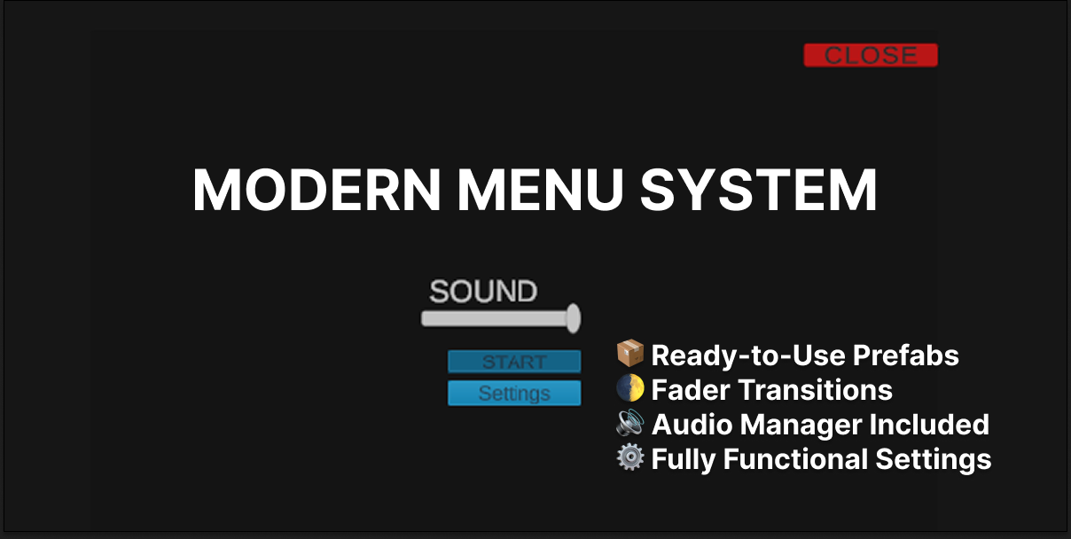 Modern UI Menu System for Unity by Kromanic Studio