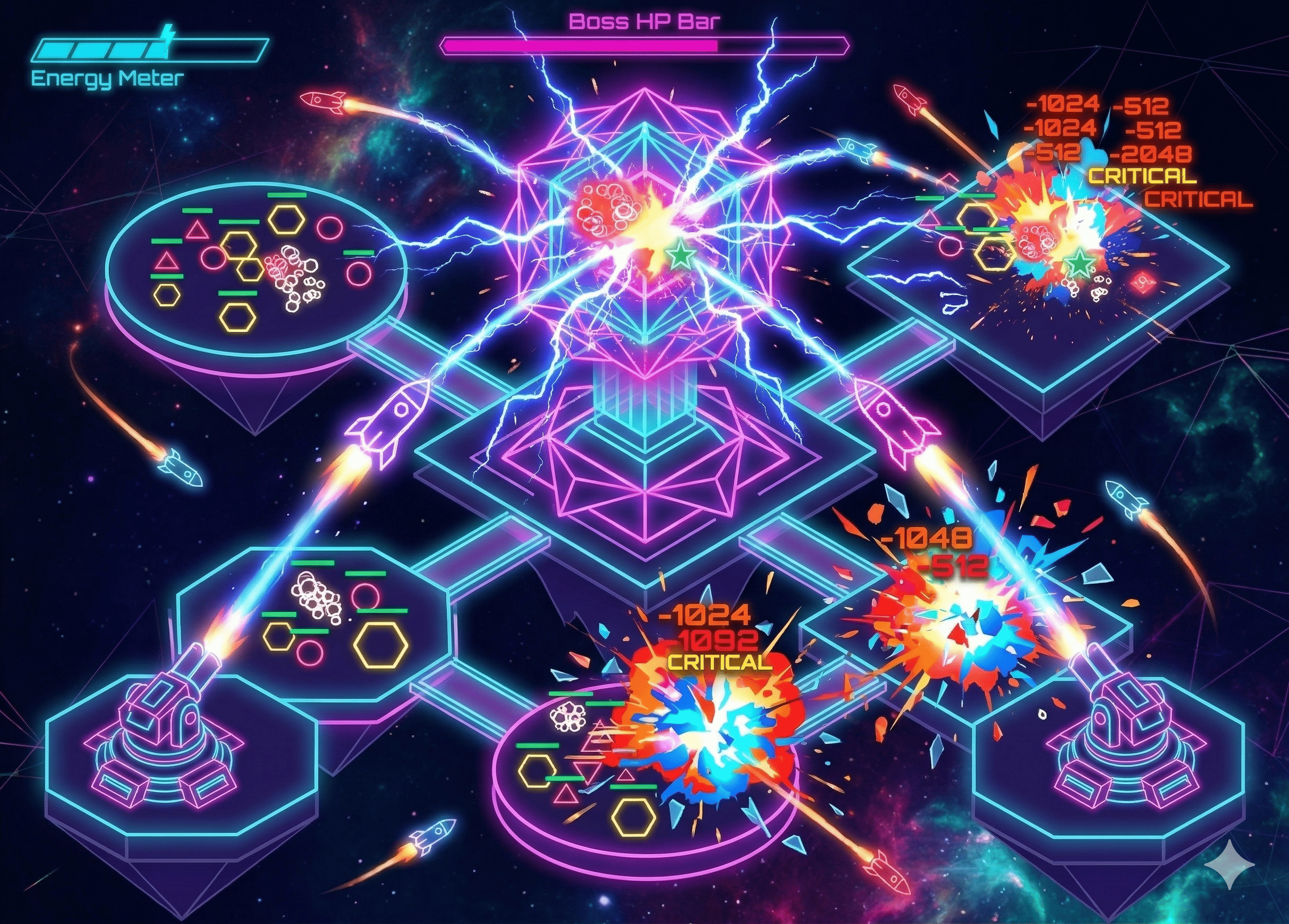 Cover image for Neon idle RPG