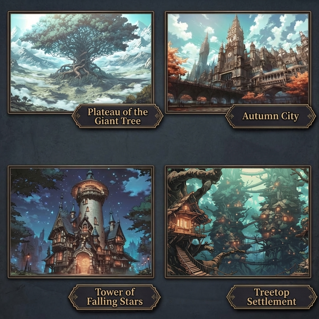 300 Fantasy Background Assets - Anime Style for RPG & Visual Novels by ...