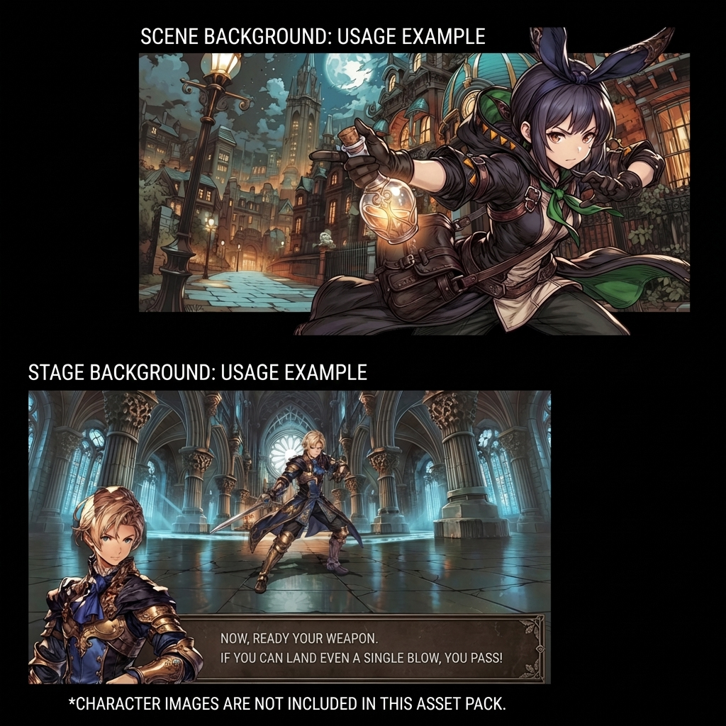300 Fantasy Background Assets - Anime Style for RPG & Visual Novels by ...
