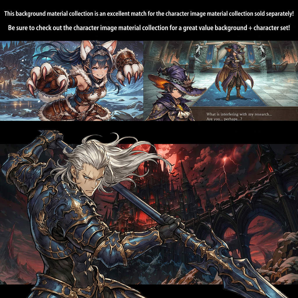 300 Fantasy Background Assets - Anime Style for RPG & Visual Novels by ...