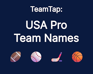 TeamTap: USA Pro Team Names
