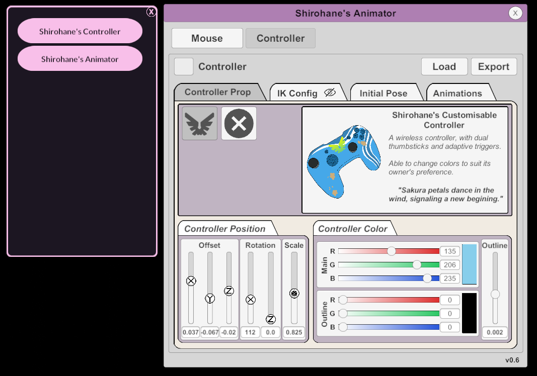 [0.6v] Shirohane Controller Plugin for VNyan - Animator Release ...