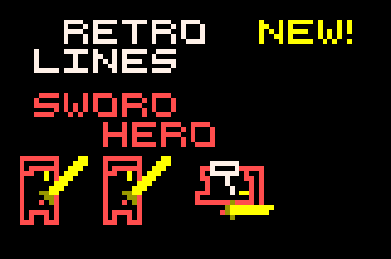 Retro Lines Tiny Sword Hero