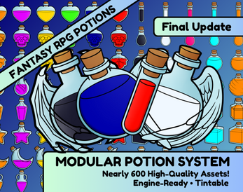 Modular Potion System - Fantasy RPG Assets by Alex Anew