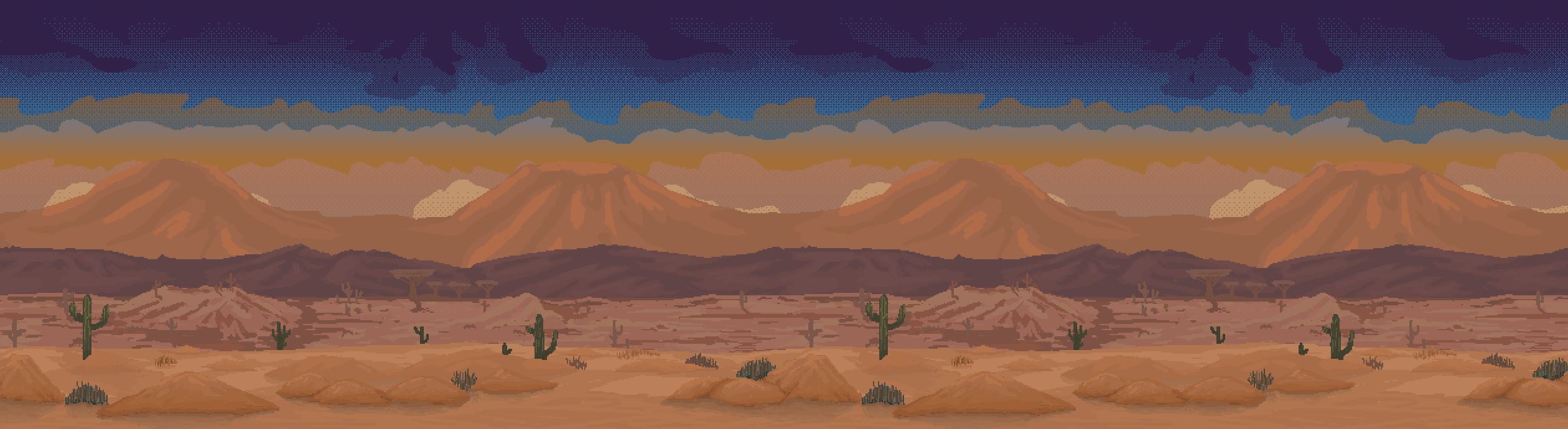 Desert Sunset Background