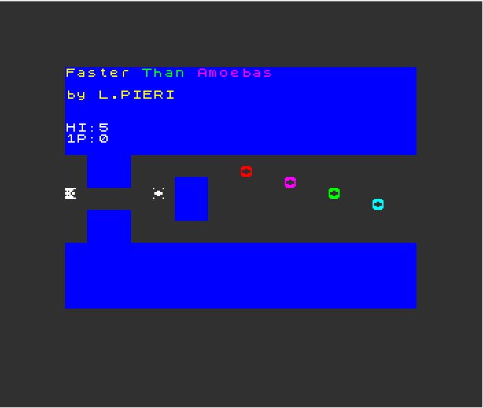 Faster than Amoebas (Sinclair ZX Spectrum) by Lupoman