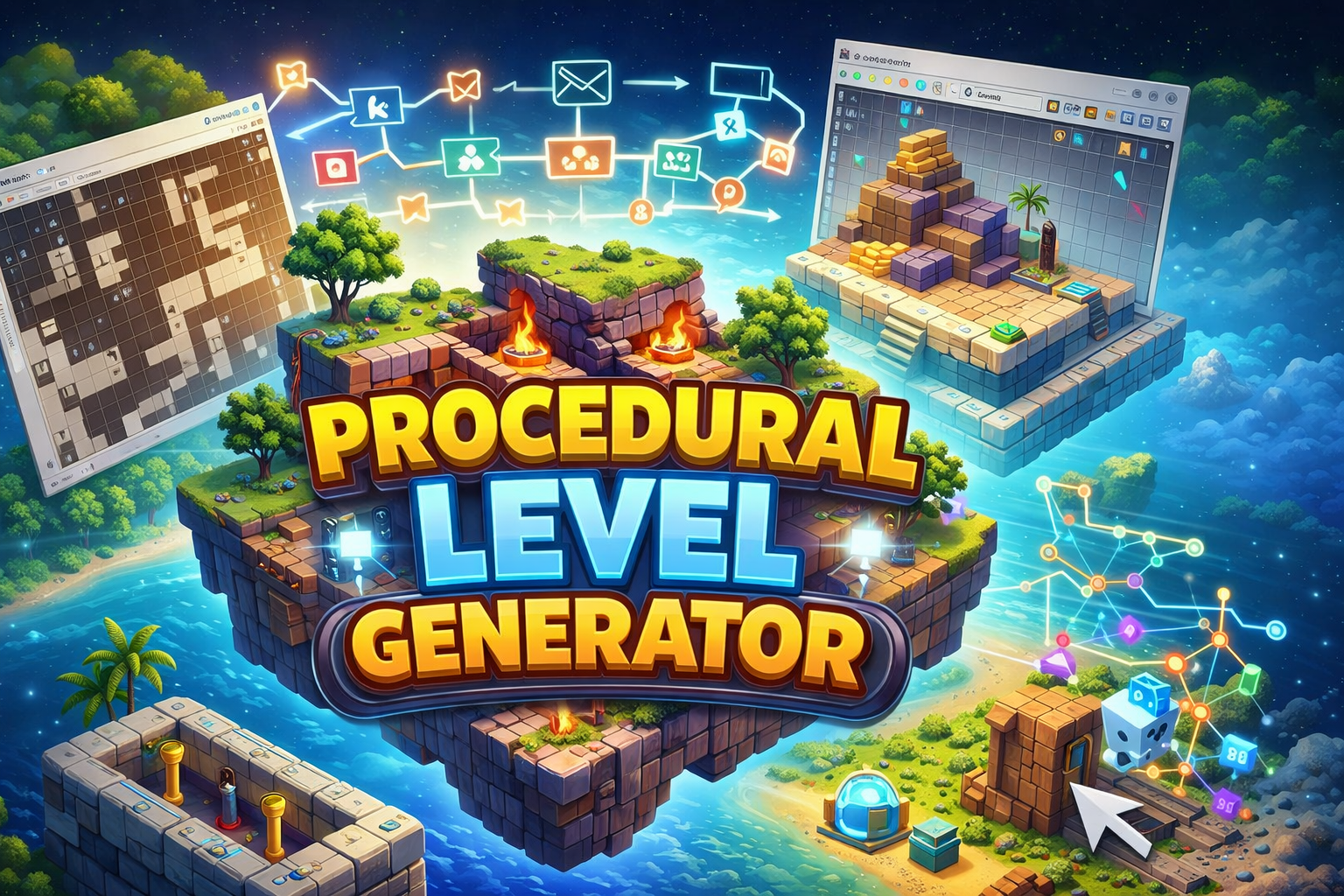 Procedural Level Generator (2D / 3D)