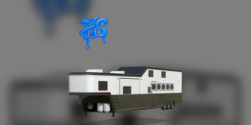 Cover image for FS25 - Bloomers 5-horse gooseneck trailer